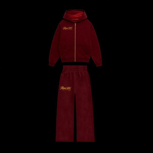 Visions United Burgundy Sweatsuit