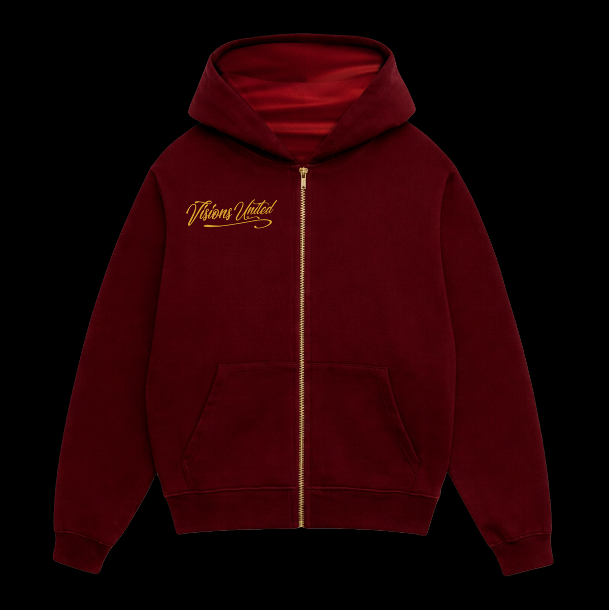 Visions United Burgundy Zip-Up